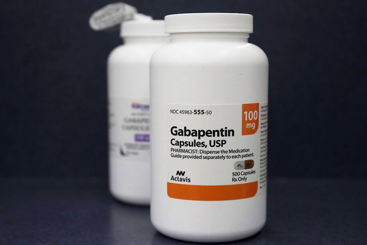 This Thursday, May 3, 2018 photo shows bottles of gabapentin at Daniel's Pharmacy in San Francisco. The 25-year-old non-opioid pain drug is one of the most prescribed medications in the U.S., ranking ninth over 2017, according to prescription tracker GoodRx. Researchers attribute the recent surge to tighter restrictions on opioids, which have left doctors searching for alternatives for their patients. (AP Photo/Jeff Chiu)