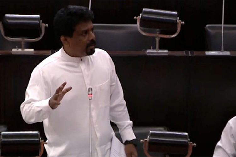 anura-kumara-dissanayake-in-parliament