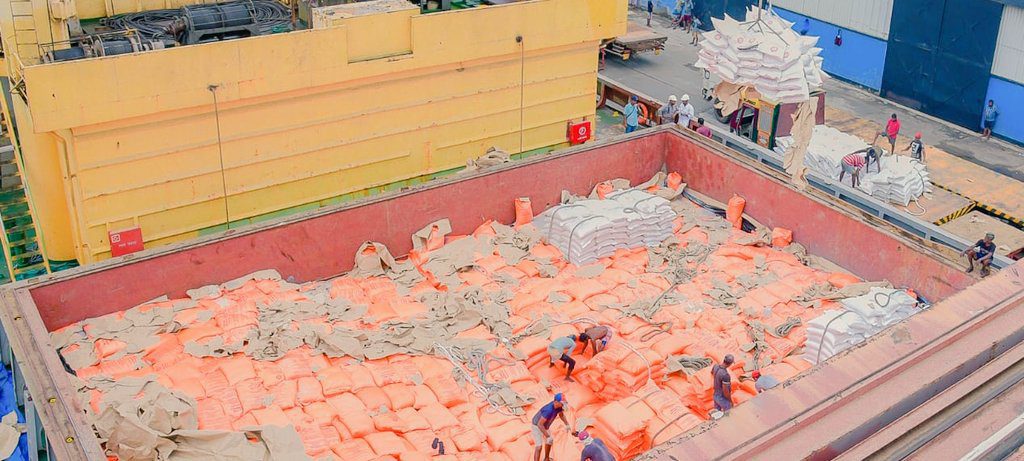 40,000 Tons of Rice come from Indian credit line : 16000 received