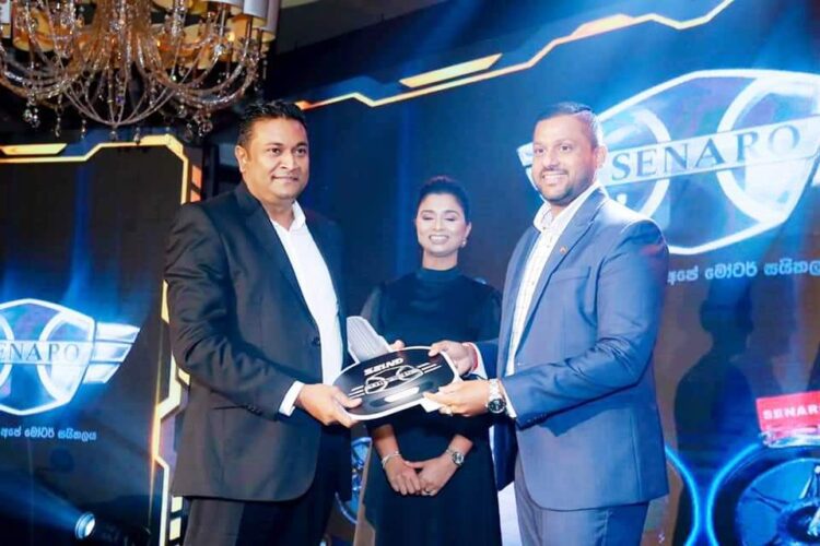 - Mr. Manuja Hewawasam, Chairman of Royal Nursing Home (Pvt) Ltd receiving the keys
