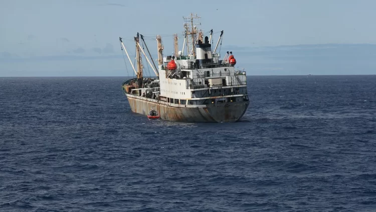chinese fishing vessel, a symbolic picture