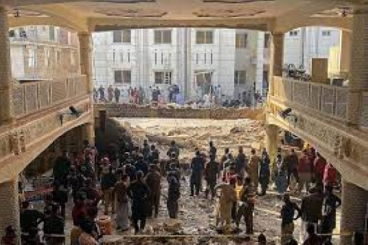 Suicide Attack Near Mosque in Pakistan Kills at Least 50
