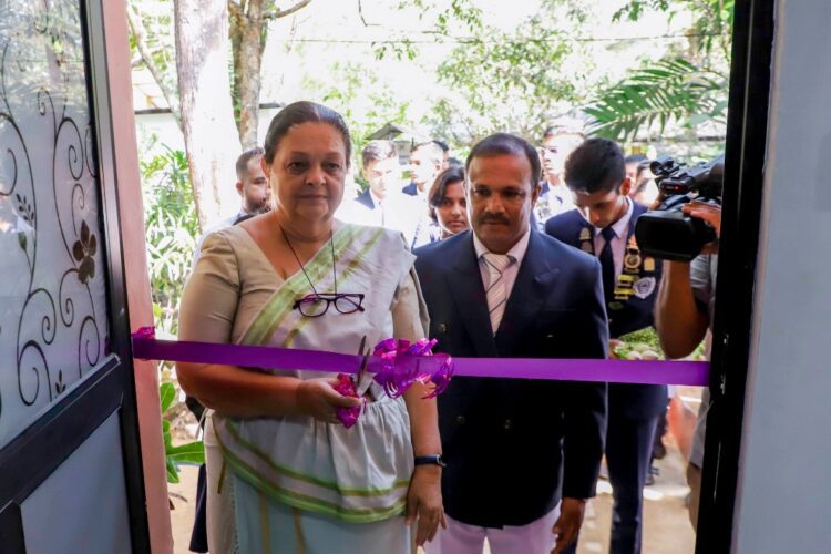 The laboratory was declared open by the Chairperson of Royal International School, attorney-in-law Mrs. Sandra B. Wanduragala