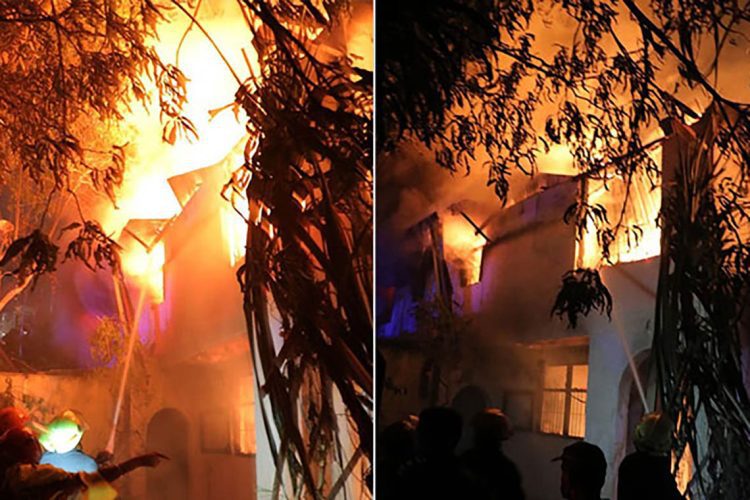 ranil-wickremesinghe-house-set-on-fire-by-protestors