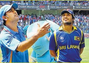 2011 ලෝක කුසලාන අවසන් මහා තරගයේ කාසියේ වාසිය උරගා බැලූ අවස්ථාව