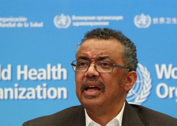 ලෝක සෞඛ්‍ය සංවිධානයේ අධ්‍යක්ෂ ජනරාල් වෛද්‍ය ටෙඩ්රෝස් ගේබ්‍රිෙය්සස්