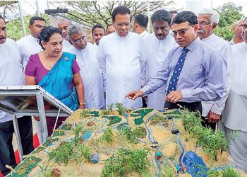 කුඹුක්කන්ඔය ව්‍යාපෘති ආකෘතිය හිටපු ජනාධිපති විසින් නිරීක්ෂණය කළ අවස්ථාව
