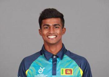 CHRISTCHURCH, NEW ZEALAND - JANUARY 08: Ashen Bandara poses during the Sri Lanka ICC U19 Cricket World Cup Headshots Session at Rydges Christchurch on January 8, 2018 in Christchurch, New Zealand. (Photo by Hannah Peters-ICC/ICC via Getty Images)