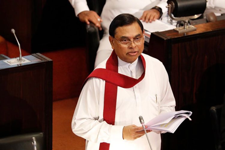 finance minister Basil Rajapaksa