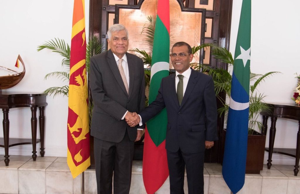 Mohamed Nasheed with Ranil