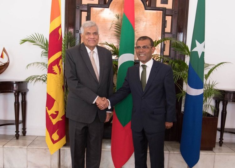 Mohamed Nasheed with Ranil