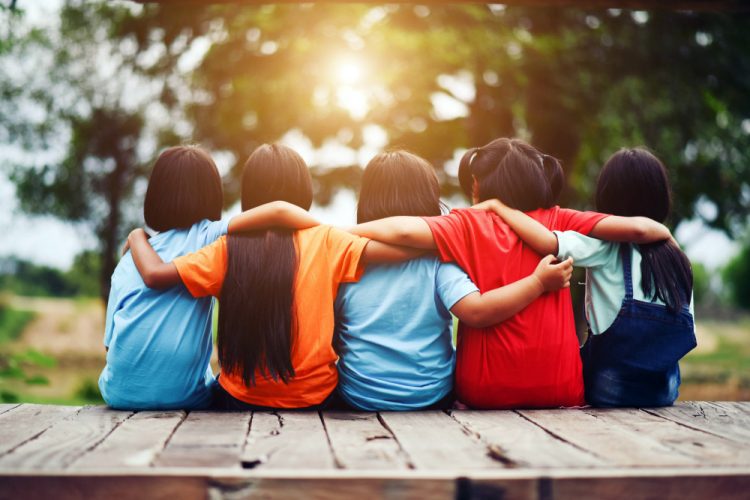 group kids friends