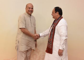 Milinda Moragoda Meets with BJP National President Shri J.P Nadda