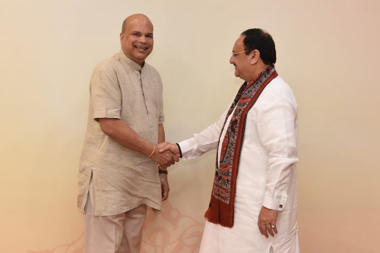 Milinda Moragoda Meets with BJP National President Shri J.P Nadda