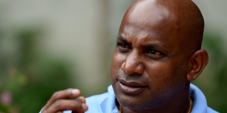 In this photograph taken on August 9, 2016, Sri Lankan chief cricket selector Sanath Jayasuriya speaks during an interview with AFP in Colombo. 
Batting legend Sanath Jayasuriya has urged Sri Lanka's cricketers to seize the chance of making history by completing a series whitewash over world number one Test team Australia. With the outcome of the three-match contest already in the bag, Sri Lanka might be tempted to take their foot off the gas in the final Test which begins in Colombo on August 13..
 / AFP / STR        (Photo credit should read STR/AFP/Getty Images)