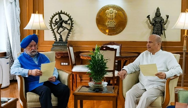 Sri Lanka with the Minister of Petroleum & Natural Gas of India