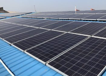 solar panel on the roof