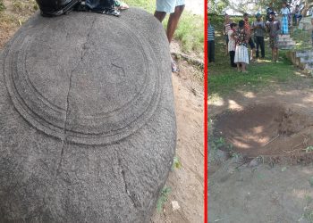 සොරකම් කිරීමට පෙර  පුරා ස්මාරකය සහ එය ගලවාගෙන ගිය පසු...