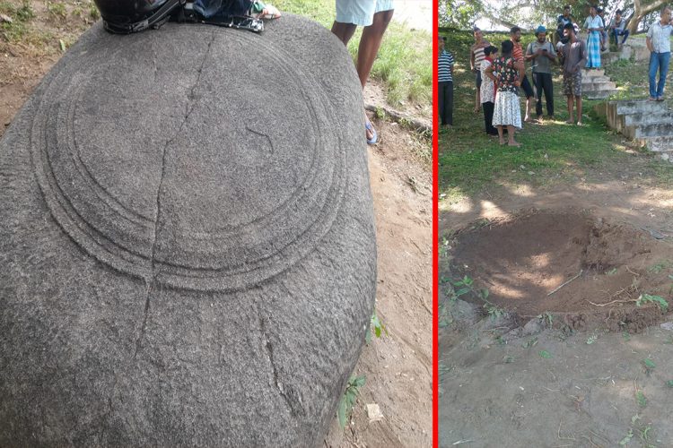 සොරකම් කිරීමට පෙර  පුරා ස්මාරකය සහ එය ගලවාගෙන ගිය පසු...