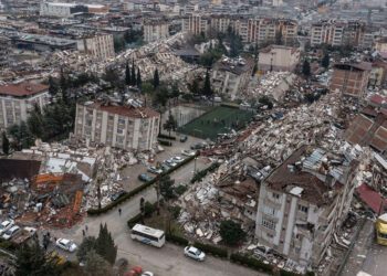 Hatay ඇති වූ භූමිකම්පා හානිය ගුවන් දර්ශනයකින්