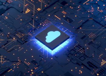 Cloud computing and network security concept, 3d rendering,conceptual image.
