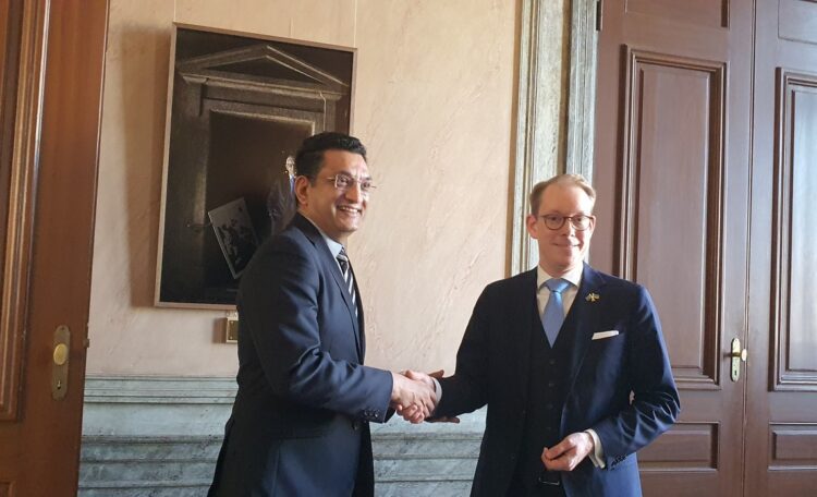 Sri Lanka praises Swedish support within the Paris Club, during the IMF negotiations