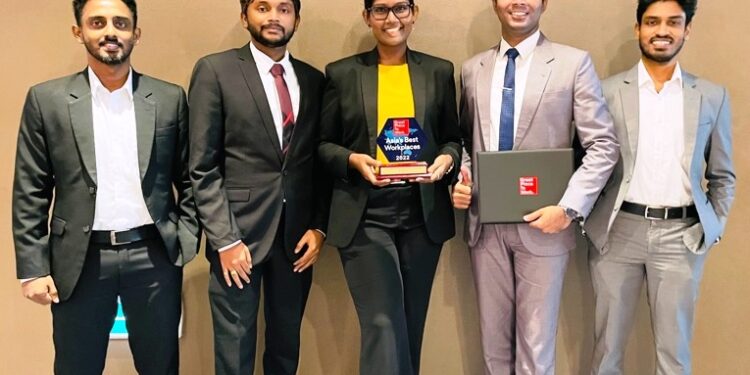 Fcode Labs awarded as the 35th best workplace in Asia