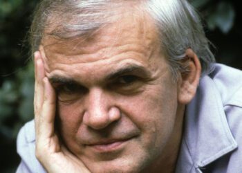 Czech author Milan Kundera on September 17, 1982 in Paris, France. (Photo by Francois LOCHON/Gamma-Rapho via Getty Images)