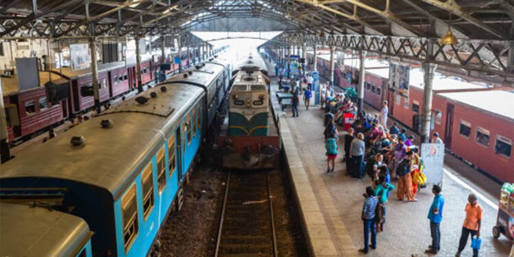 Colombo, Sri Lanka - December 19, 2018: Colombo Fort Railway Station. Sri Lanka.