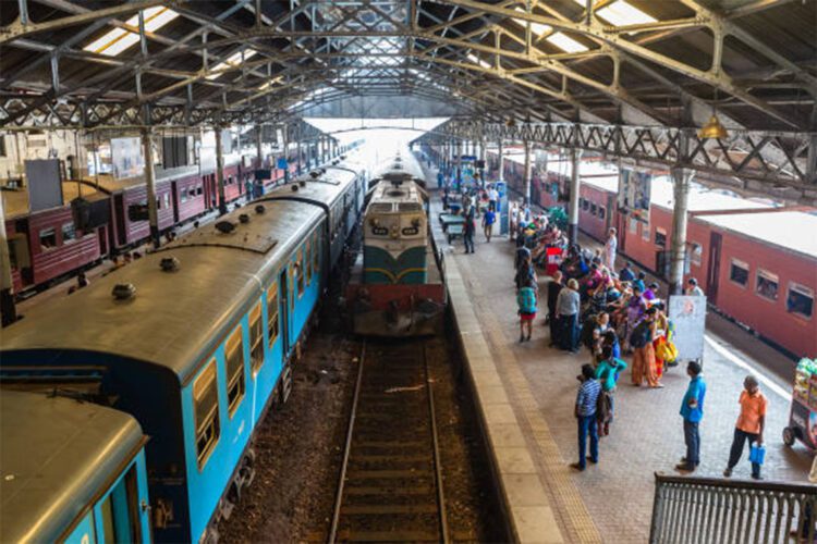 Colombo, Sri Lanka - December 19, 2018: Colombo Fort Railway Station. Sri Lanka.