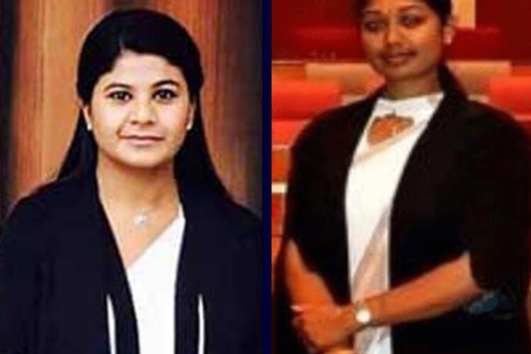 වවුනියාව අධිකරණයට   විනිසුරුවරිය වශයෙන් පත්ව ඇති මංජුලා අමිර්තලිංගම් මෙනෙවිය (වමේ) යාපනයේ  විනිසුරුවරියක වශයෙන් තේරී පත්ව සිටින මධුරී නිරෝෂන් මහත්මිය...