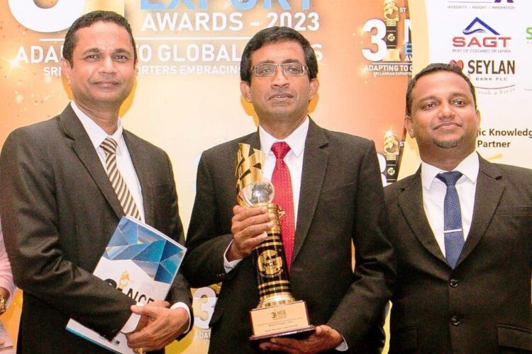 Left to right, Dr Ruwan Wathugala (Managing Director), Group, Mr Nimal Ananda (General Manager), Mr Ruwan Lahiru Danthanarayana (Deputy General Manager)