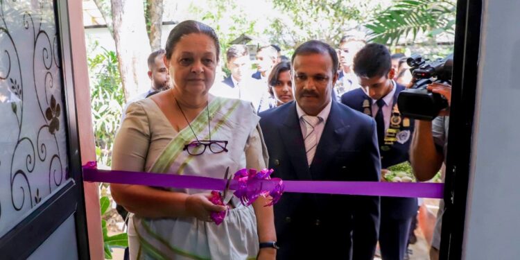 The laboratory was declared open by the Chairperson of Royal International School, attorney-in-law Mrs. Sandra B. Wanduragala
