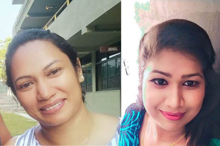 දසුනි ( වමේ) සහ චුලෝචනා...
