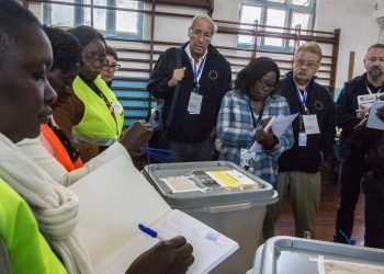 EU election monitors -File photo