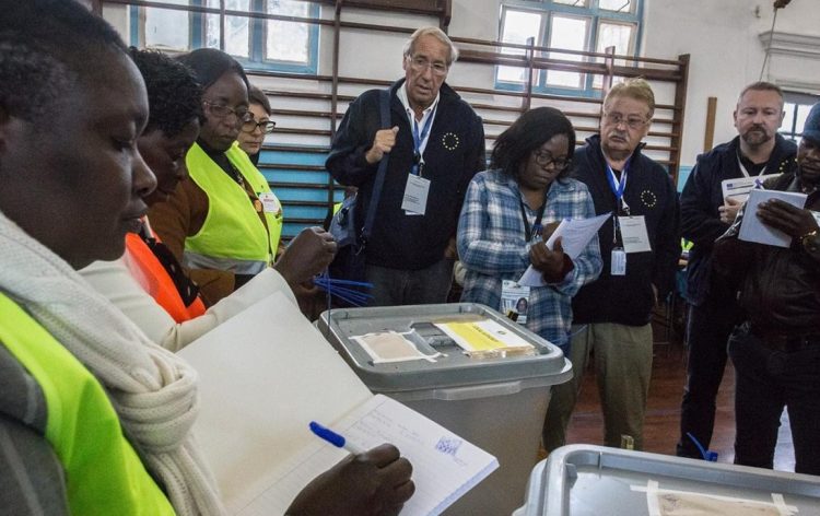 EU election monitors -File photo