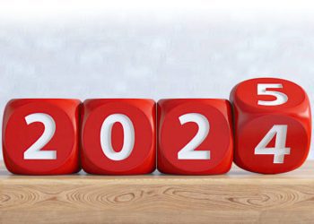 2025 New Year Concept. 3D Render