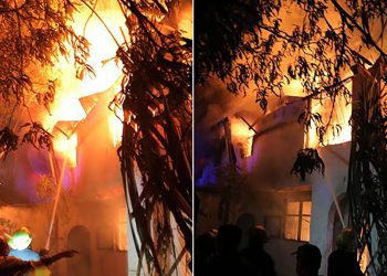 ranil-wickremesinghe-house-set-on-fire-by-protestors